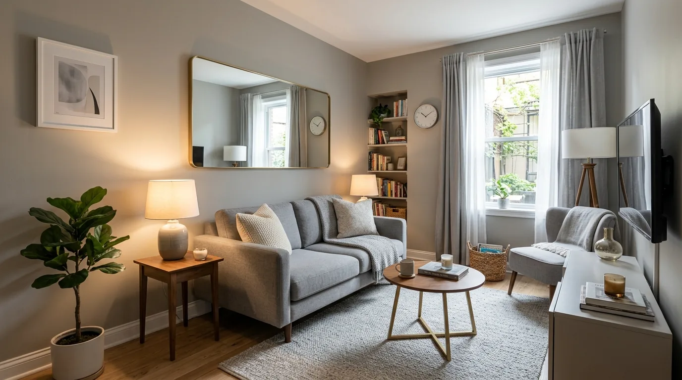 Create contrast with darker anchor pieces